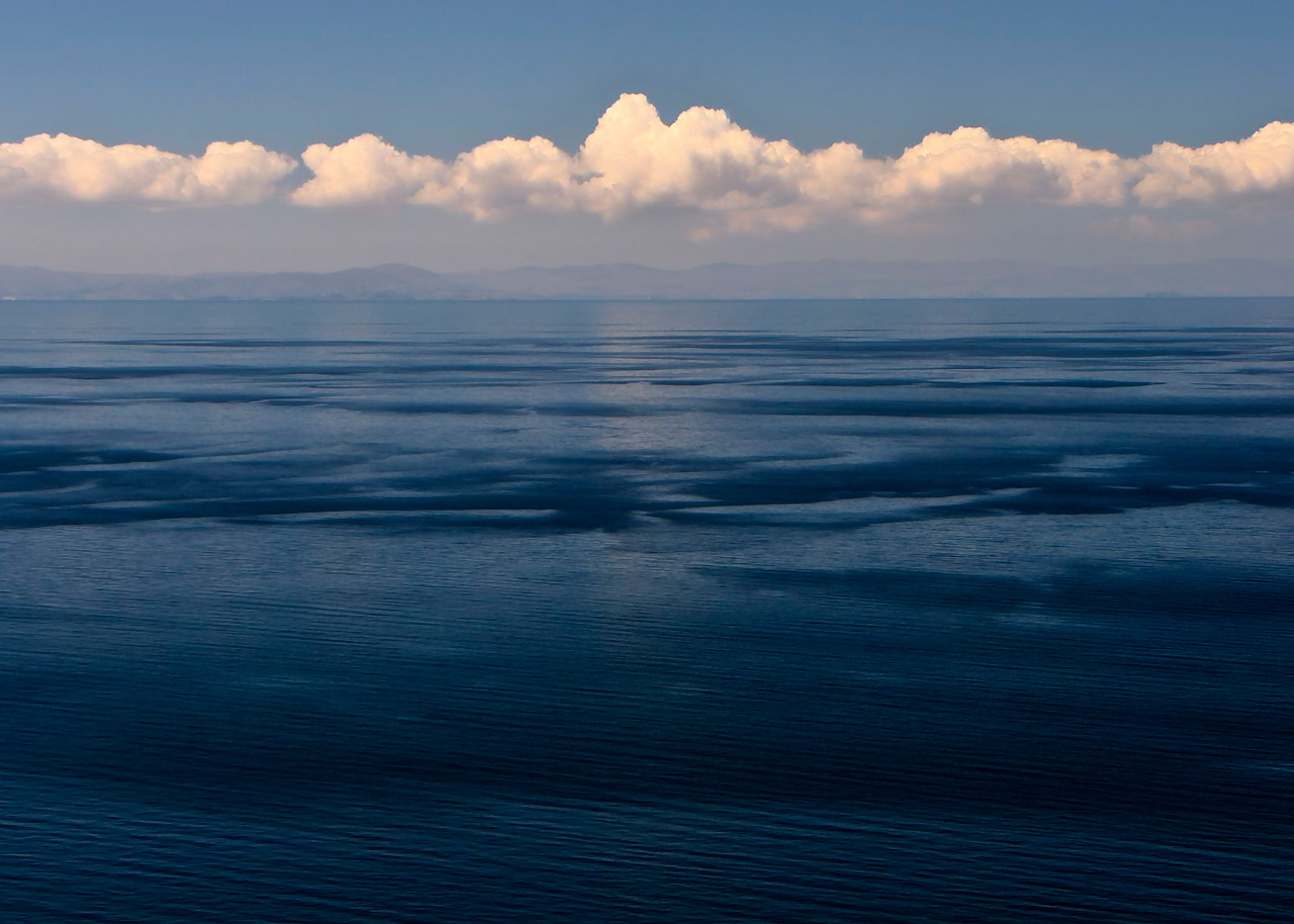 Clouds over Lake Titicaca, Peru