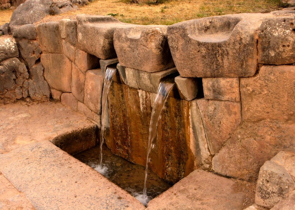 The water fountain at the top of Tipon's terraces is a ritual fountain and is considered a place of worship.