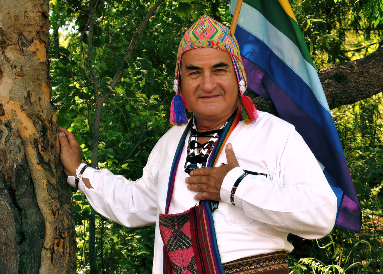 Kamaq Wageaq at the sacred trees of Olifantsnek, Magaliesberg Mountains, South Africa