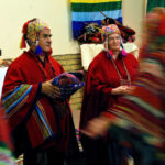 Preparing to clear heavy energies with the mesa during the Despacho ceremony