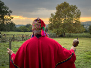 Kamaq Wageaq performs the Inti Raymi Ceremony in Muldersdrift, South Africa